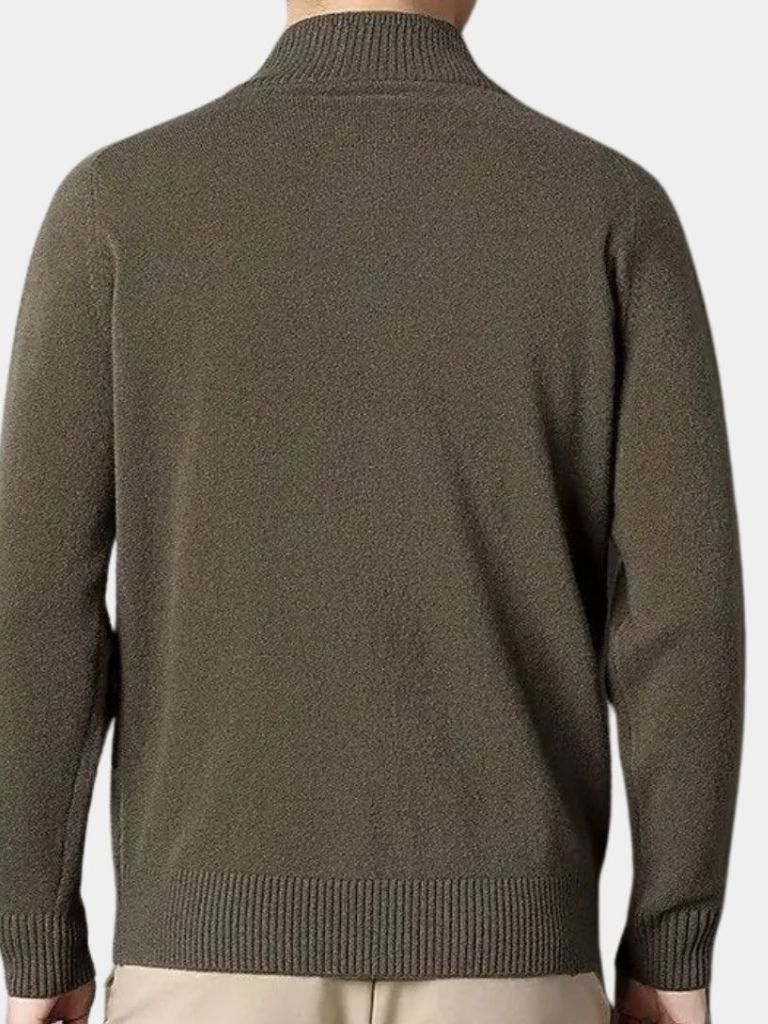 Sweter z kaszmiru z zamkiem