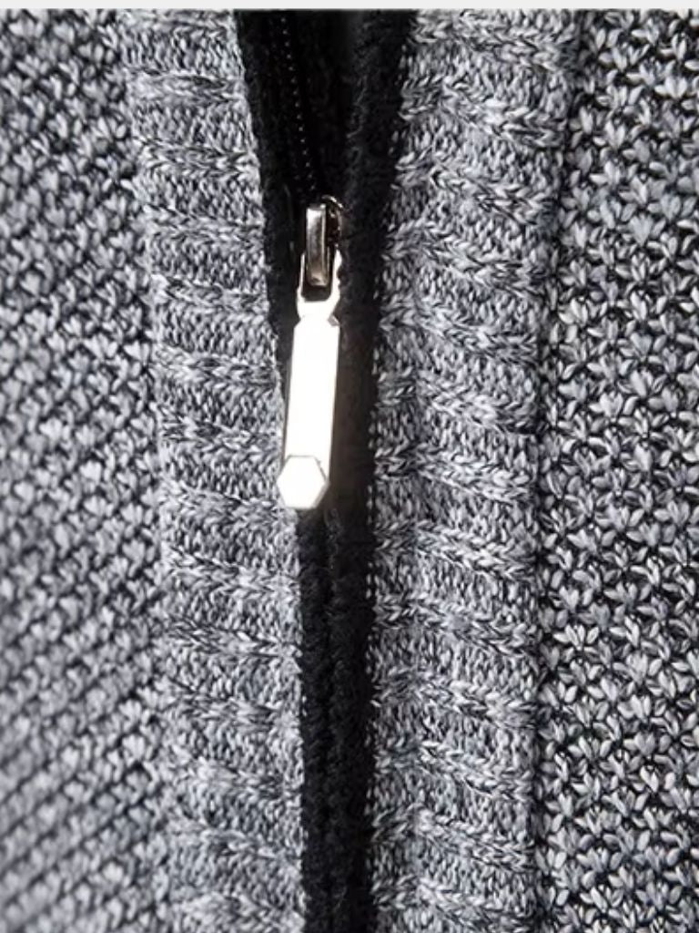 Elegancka kamizelka z pełnym zamkiem błyskawicznym