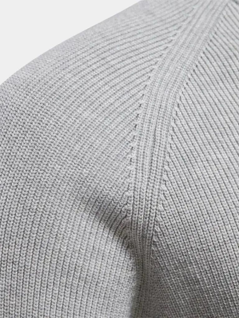 Elegancki Sweter z Ćwierć Zippem