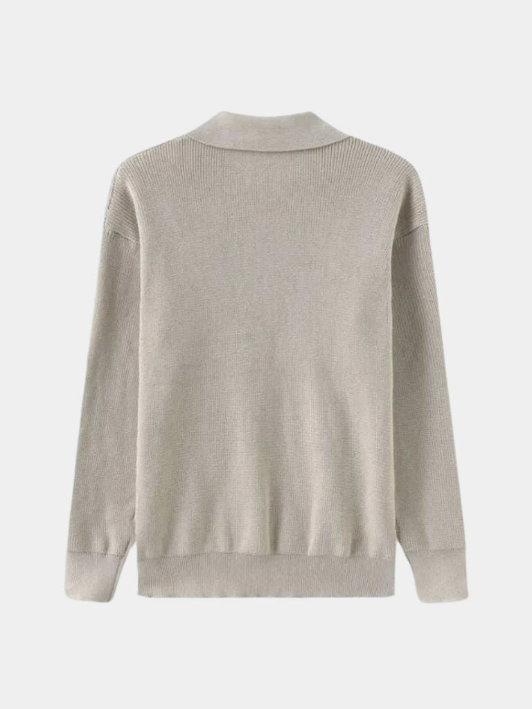 Podstawowy Sweter z Pół-Zipem