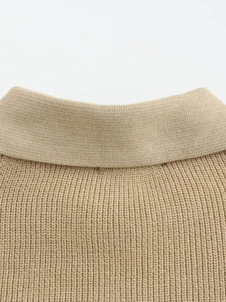 Podstawowy Sweter z Pół-Zipem