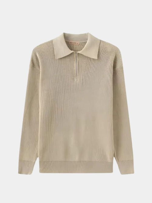 Podstawowy Sweter z Pół-Zipem