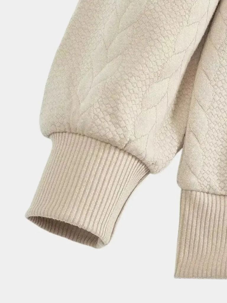Esencjonalny Pulower Henley z Ćwierć Zippem