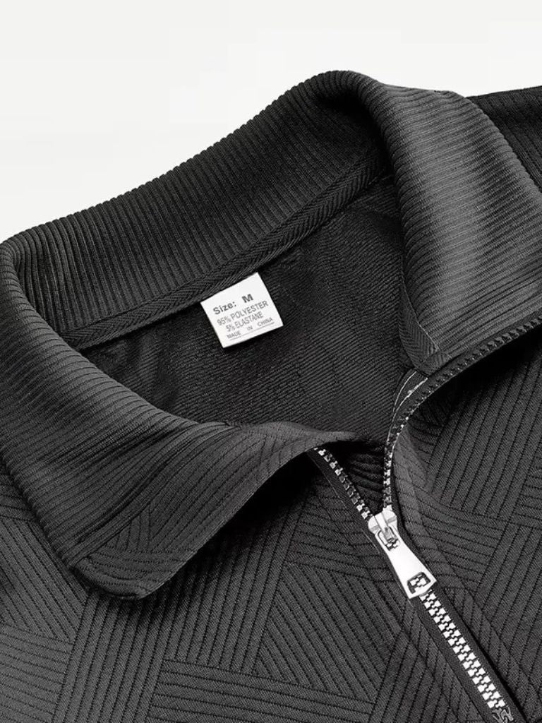 Esencjonalny Pulower Henley z Ćwierć Zippem