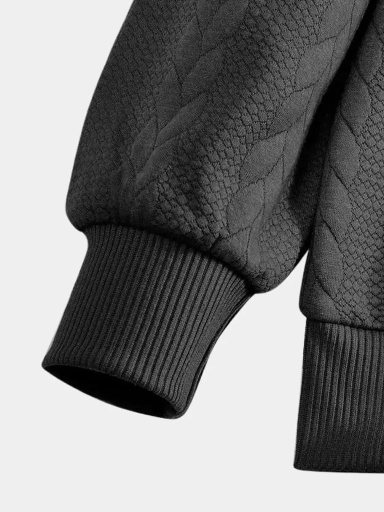 Esencjonalny Pulower Henley z Ćwierć Zippem