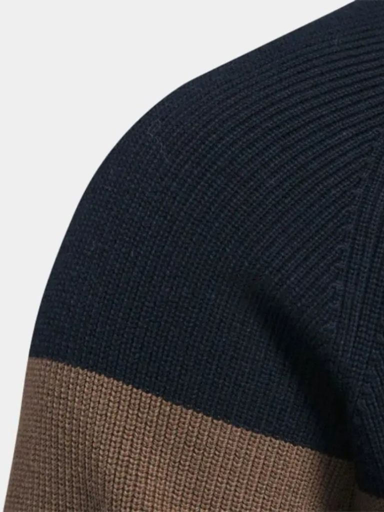 Sweter na zamek z dzianiny