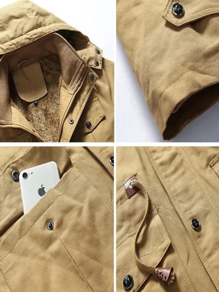 Kurtka Bomber z Kapturem z Fleece