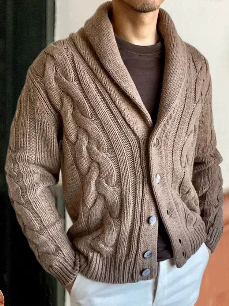 Męski Sweter Kardigan