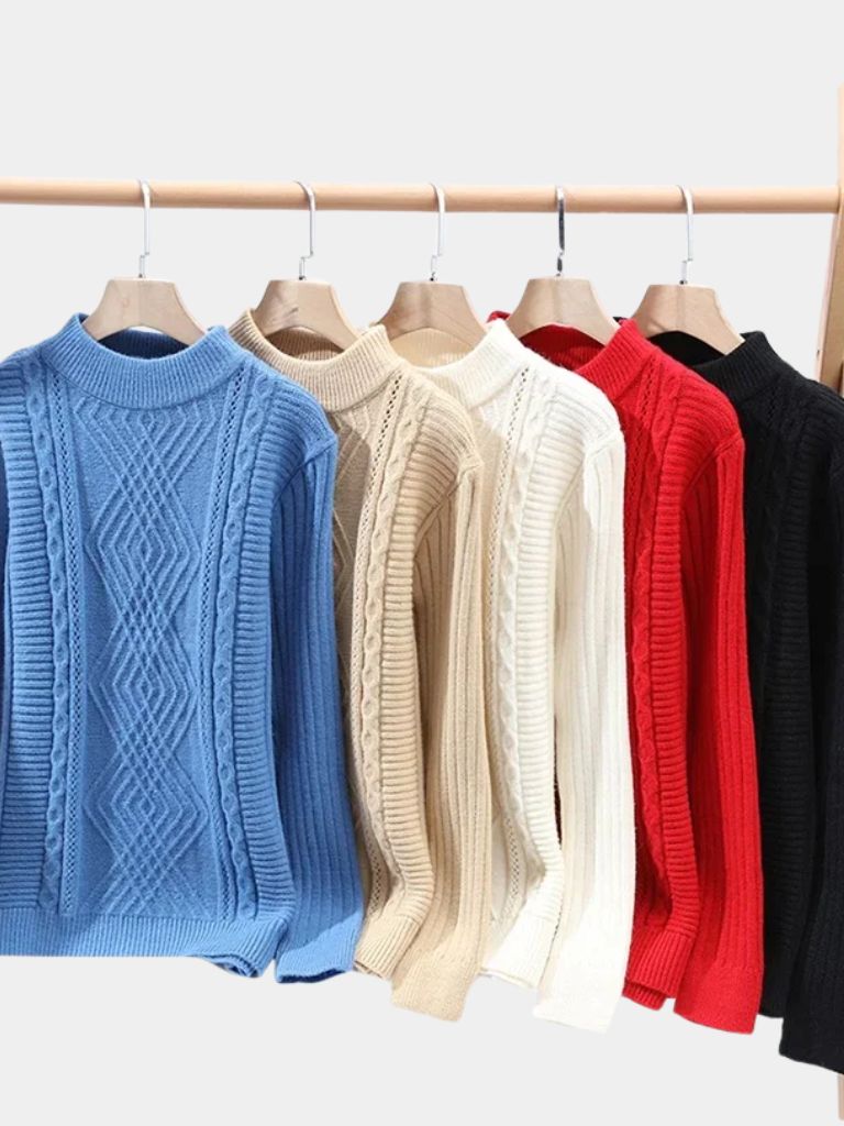 Minimalistyczny Sweter Teksturowany