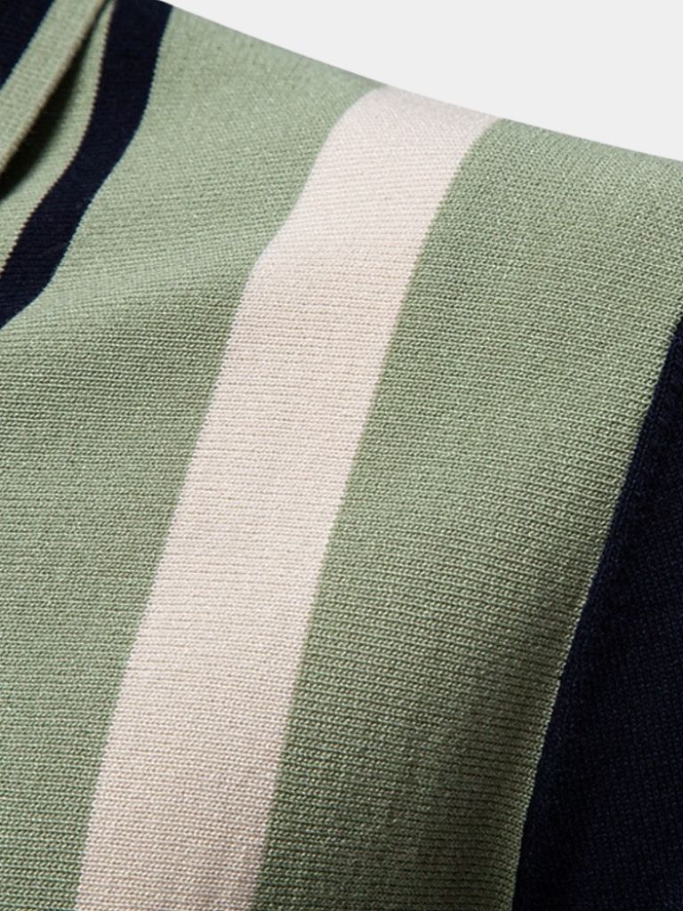 Retro Stripe Polo