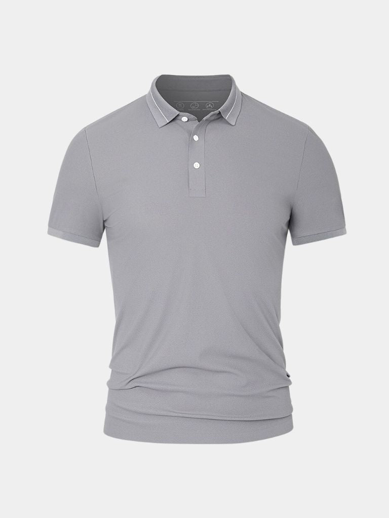 Polo w kolorze Stalowym Szarym