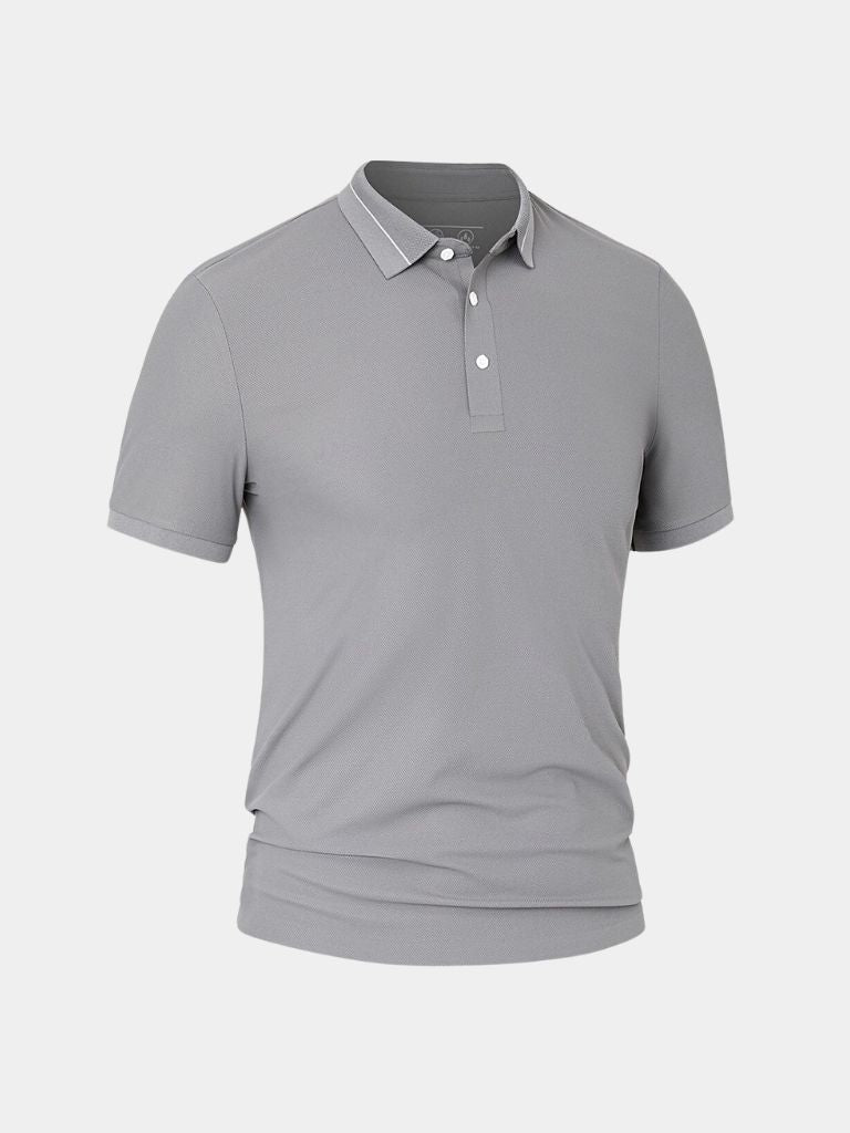 Polo w kolorze Stalowym Szarym