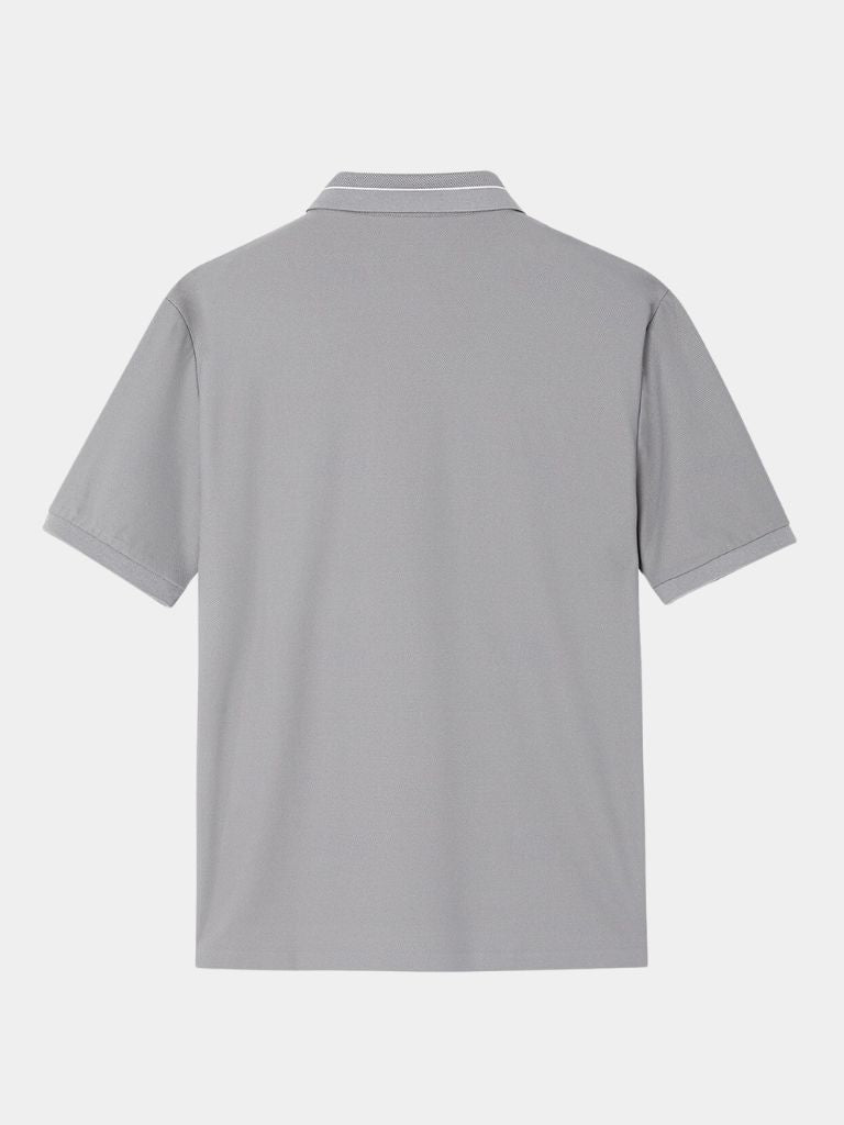 Polo w kolorze Stalowym Szarym
