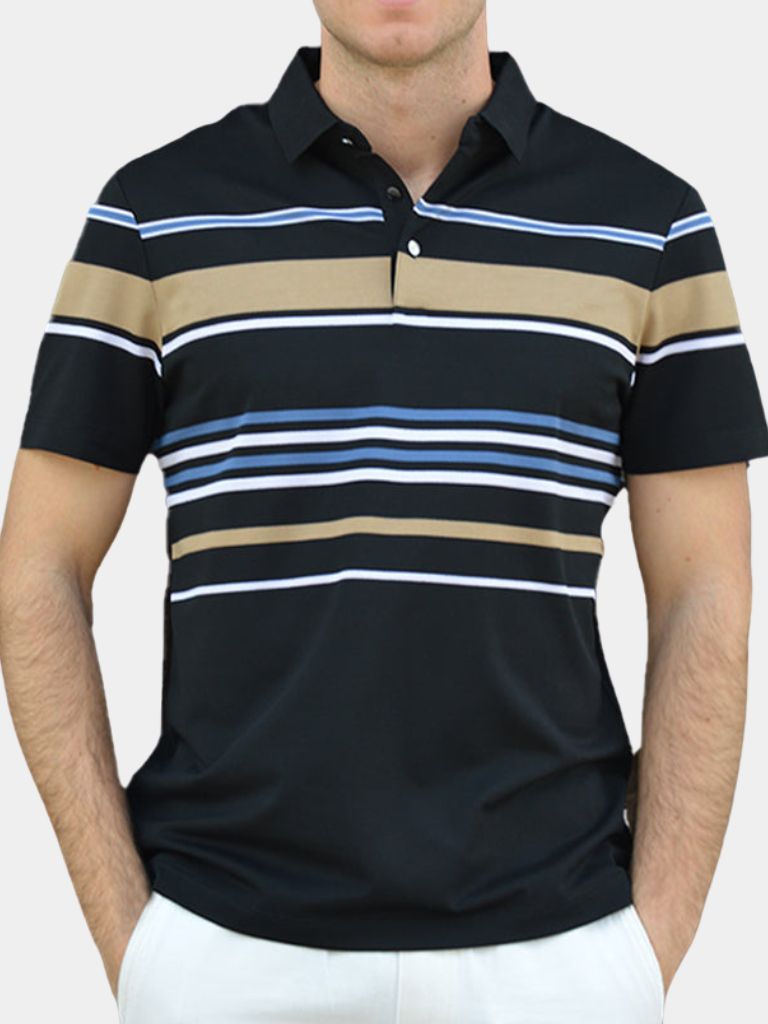 Polo w paski zachodu słońca