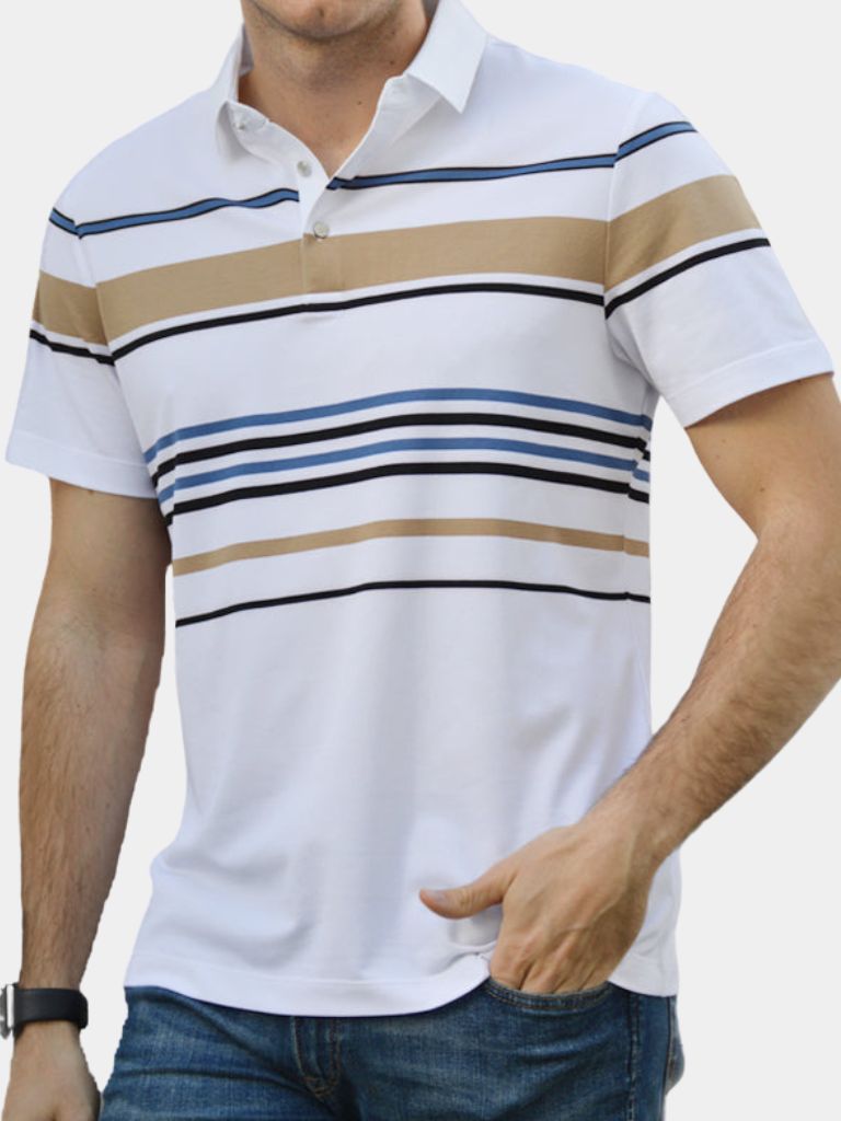 Polo w paski zachodu słońca
