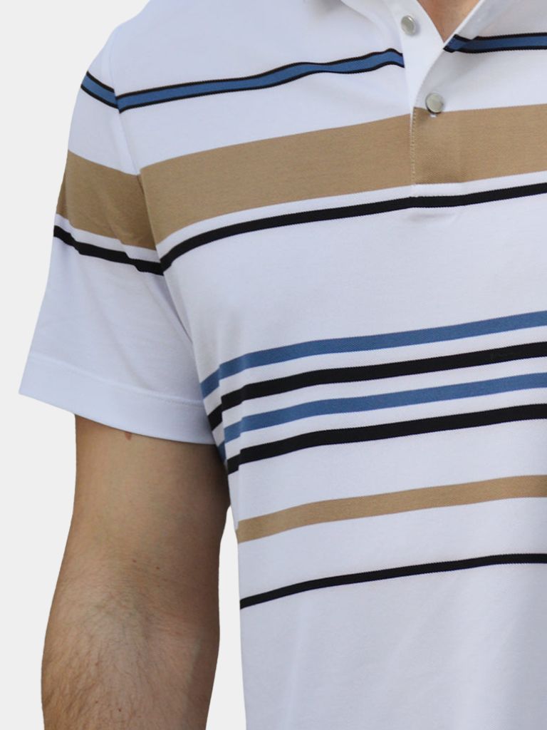 Polo w paski zachodu słońca
