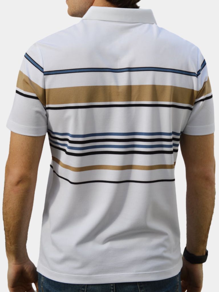 Polo w paski zachodu słońca