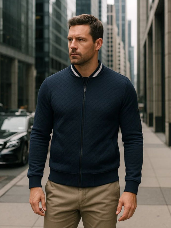 Teksturowana Casual Bomberka