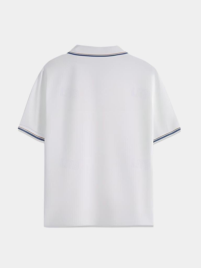 Ponadczasowy Czarny Polo z V-dekoltem