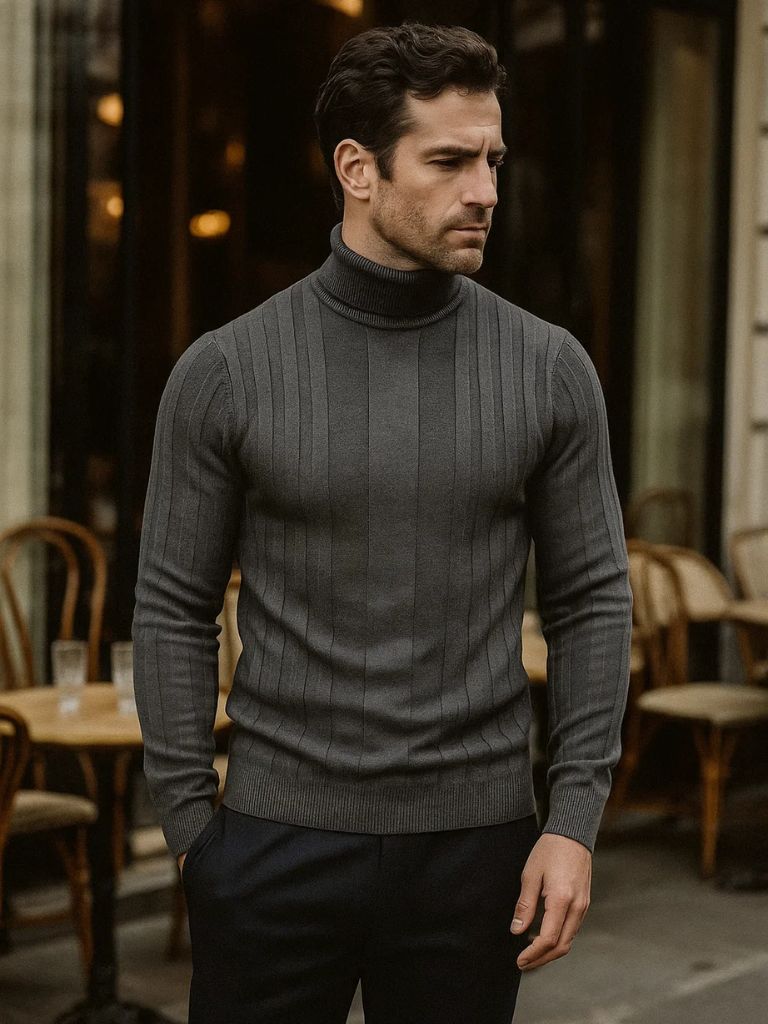 Sweter z golfem