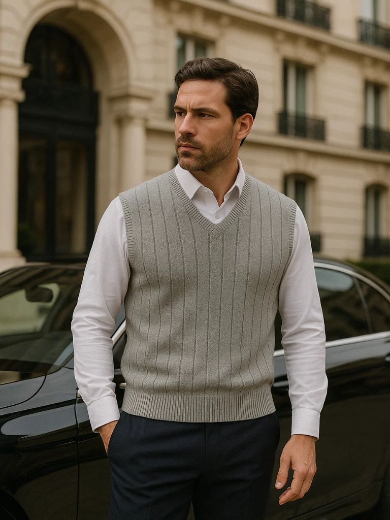 100% Wełniany Pulower z Merino