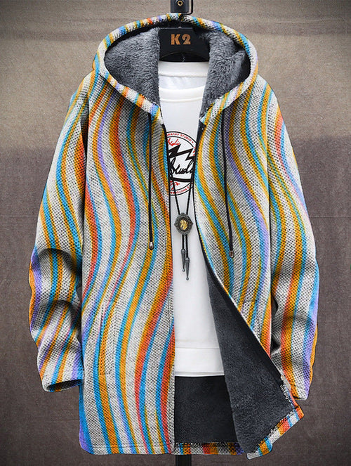 Frigg | Hooded Sweatshirt with Wavy Stripes