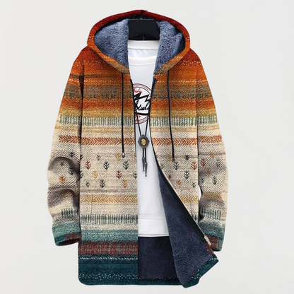 Ava | Striped Hooded Sweatshirt for Autumn
