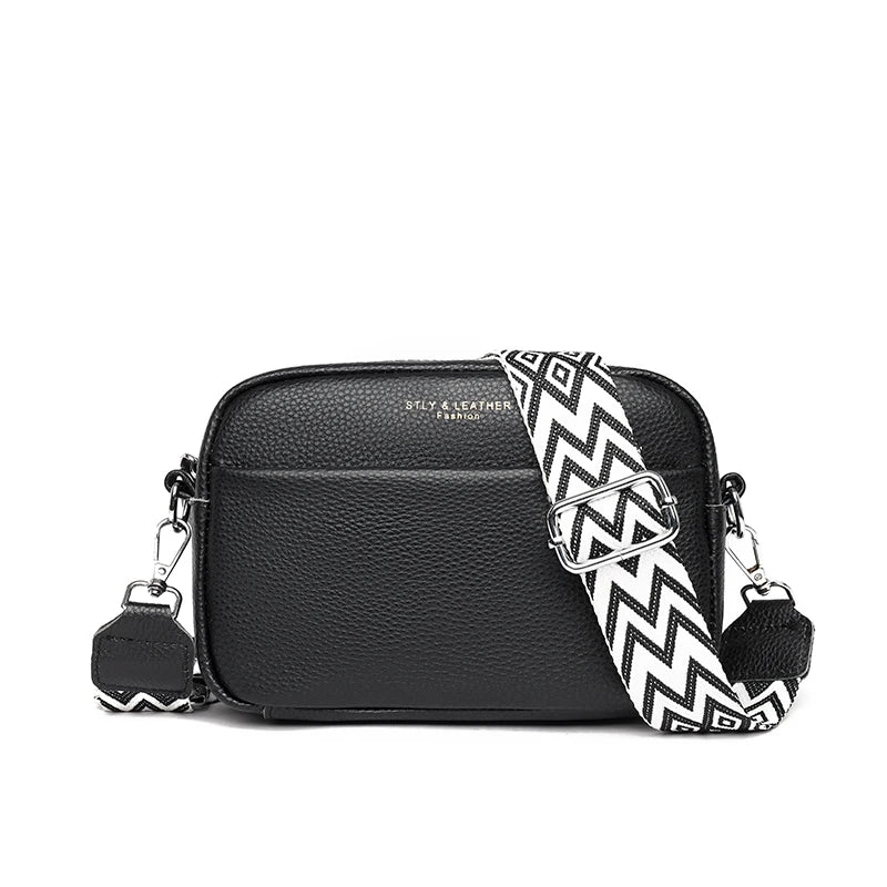 "Velours d'Or Billie" Leather Shoulder Bag