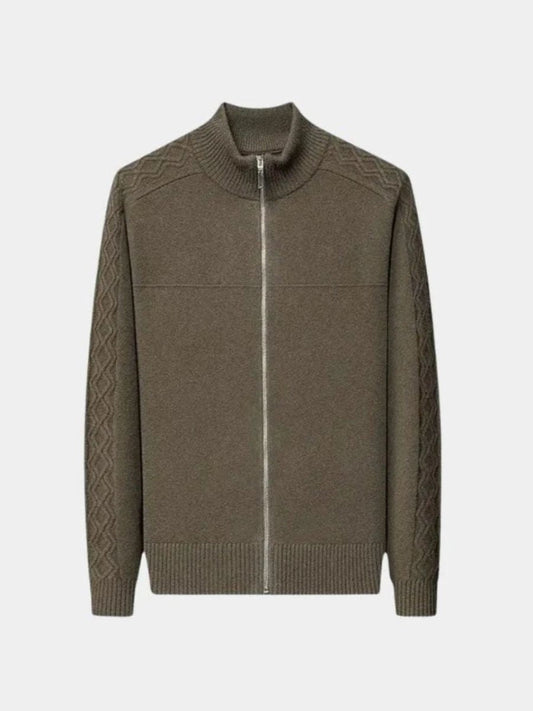 Sweter z kaszmiru z zamkiem