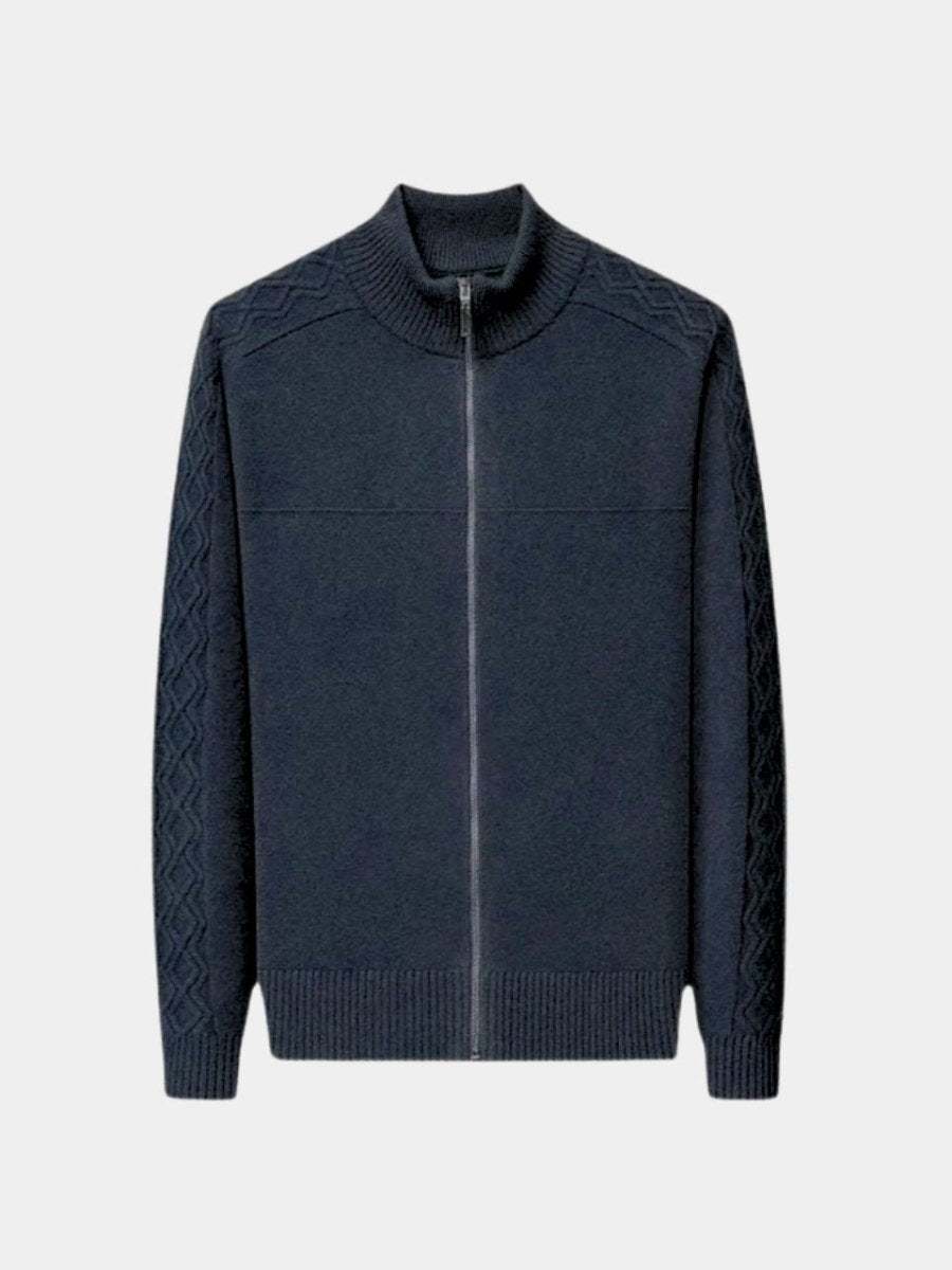 Sweter z kaszmiru z zamkiem