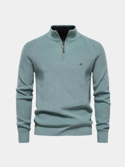 Elegancki Sweter z Ćwierć Zippem