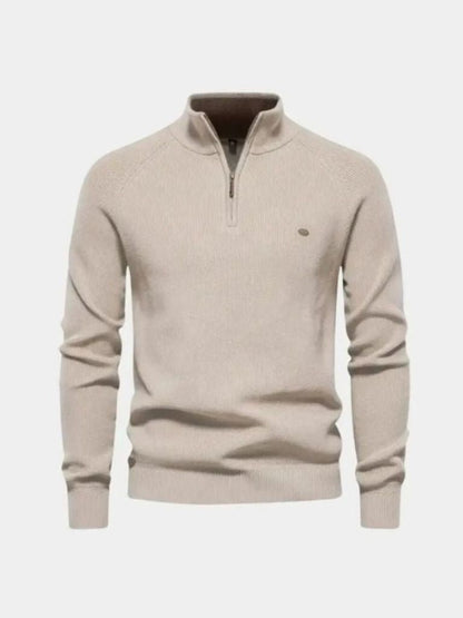 Elegancki Sweter z Ćwierć Zippem