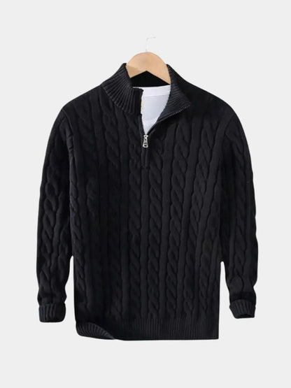 Podstawowy Sweter z Pół-Zipem