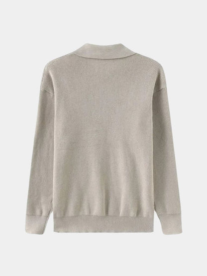 Podstawowy Sweter z Pół-Zipem