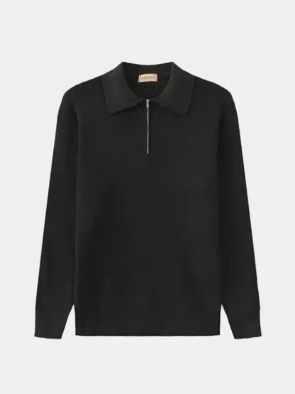 Podstawowy Sweter z Pół-Zipem