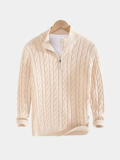 Podstawowy Sweter z Pół-Zipem