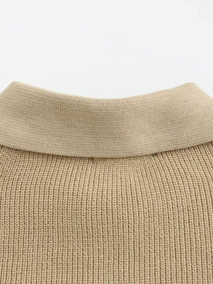 Podstawowy Sweter z Pół-Zipem