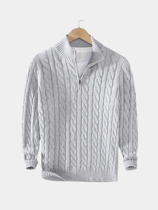 Podstawowy Sweter z Pół-Zipem