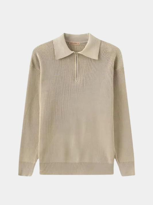 Podstawowy Sweter z Pół-Zipem