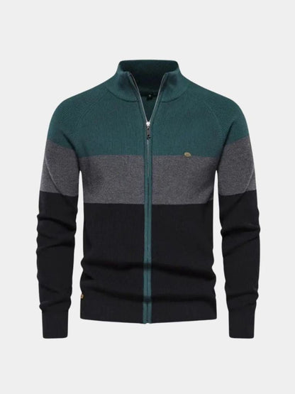 Zipped Knit Sweater