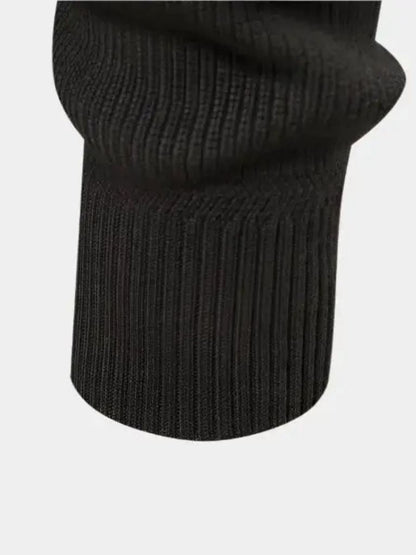 Zipped Knit Sweater
