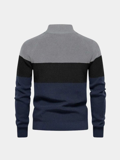 Zipped Knit Sweater