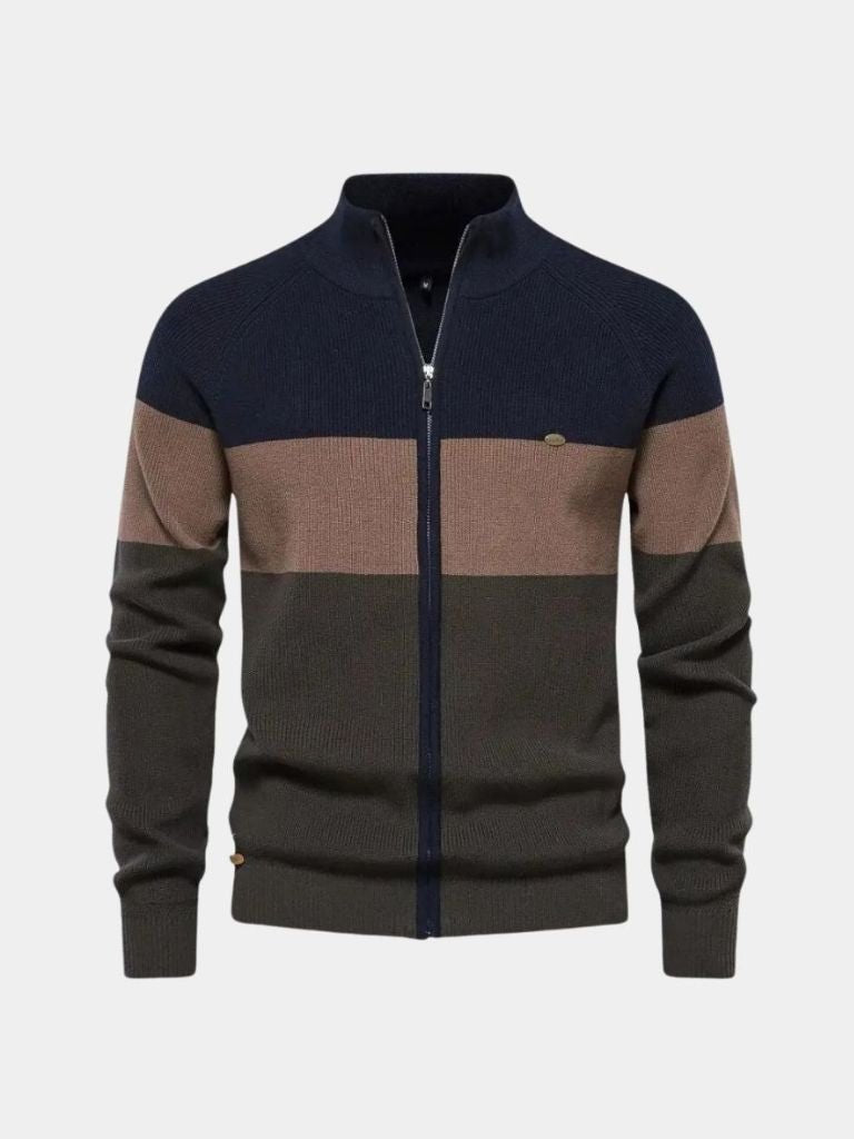 Zipped Knit Sweater