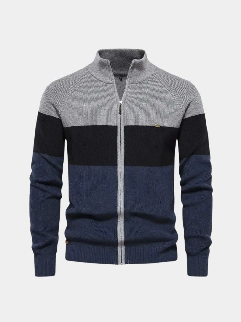 Zipped Knit Sweater