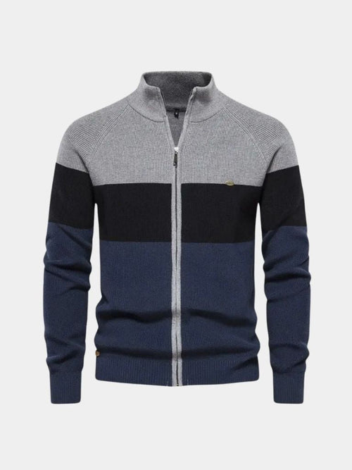 Zipped Knit Sweater