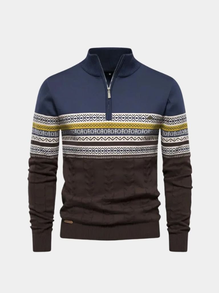 Sweter z półzamkiem