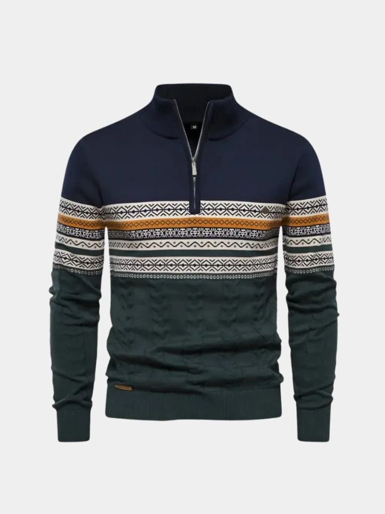 Sweter z półzamkiem