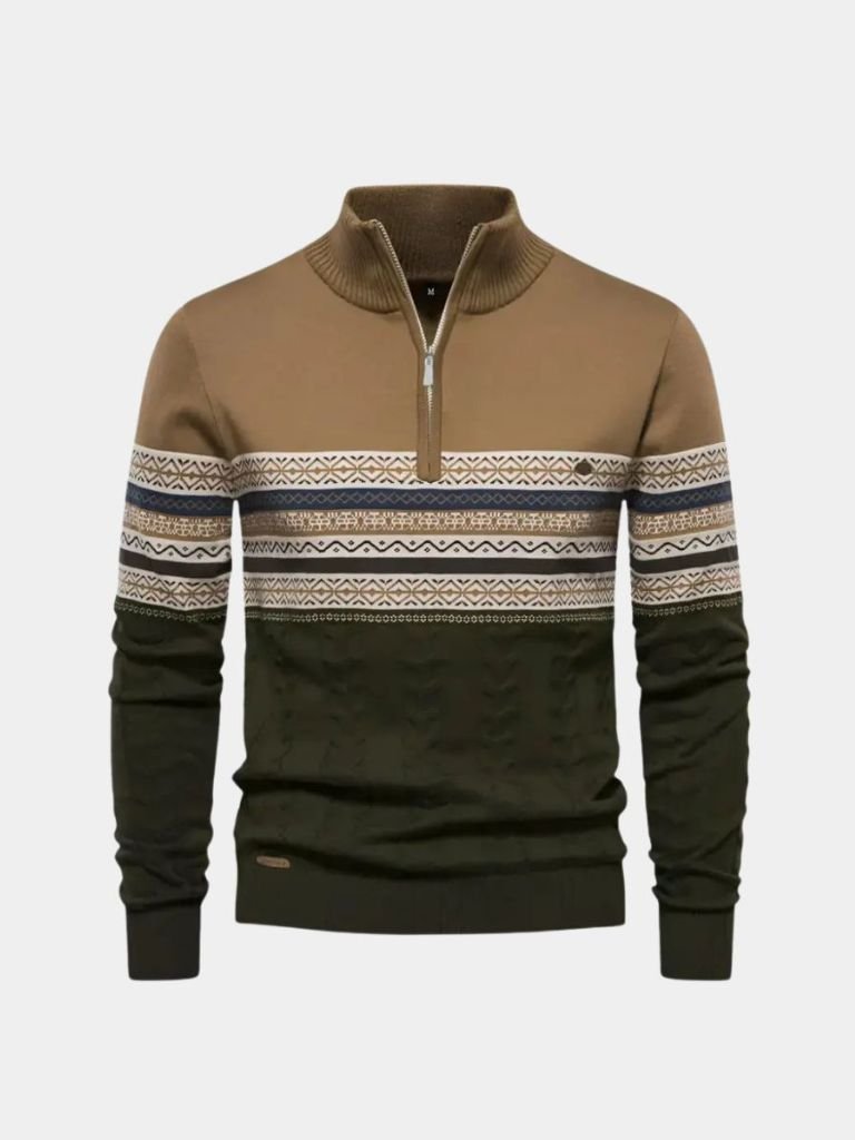 Sweter z półzamkiem