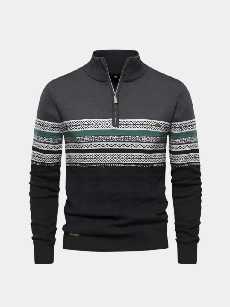 Sweter z półzamkiem
