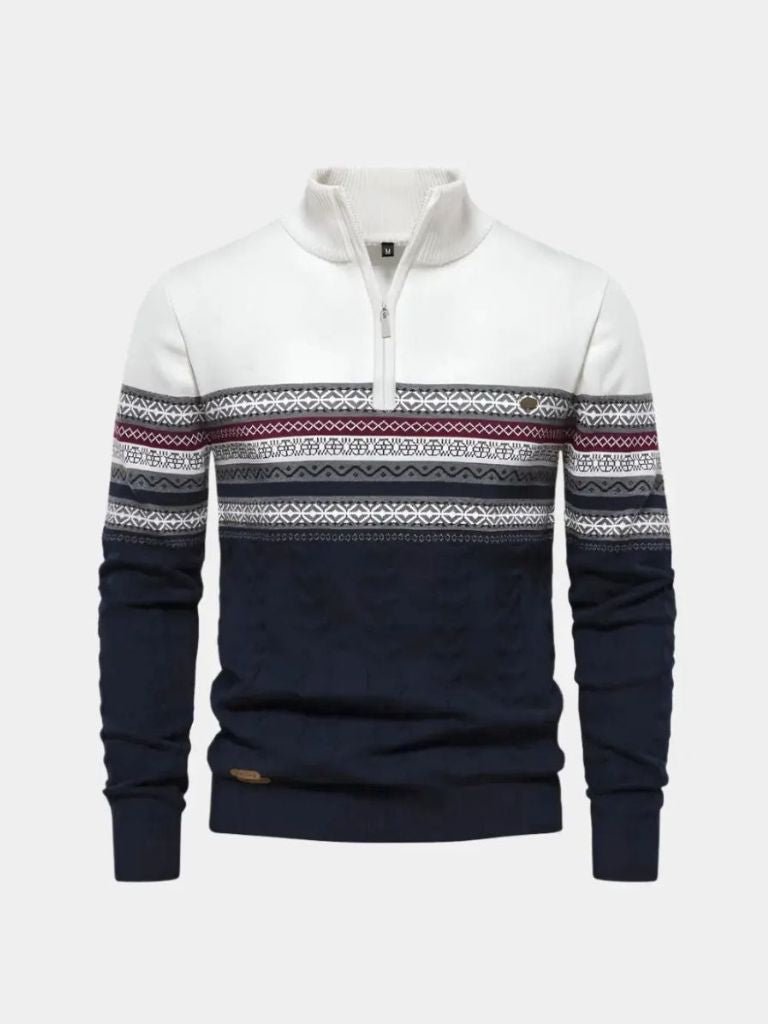 Sweter z półzamkiem